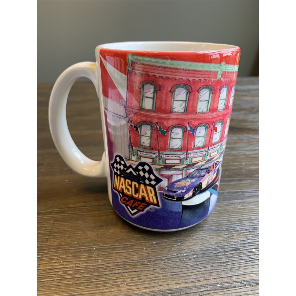 Nashville NASCAR Cafe 16 Oz Oversized Souvenir Coffee Mug The Best Times Win